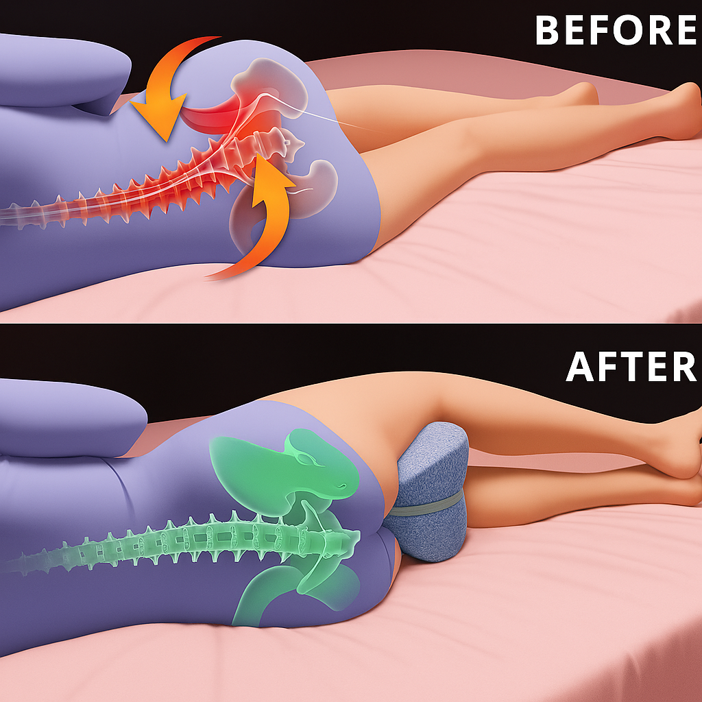 DreamsAligned Memory Foam Leg Support Pillow