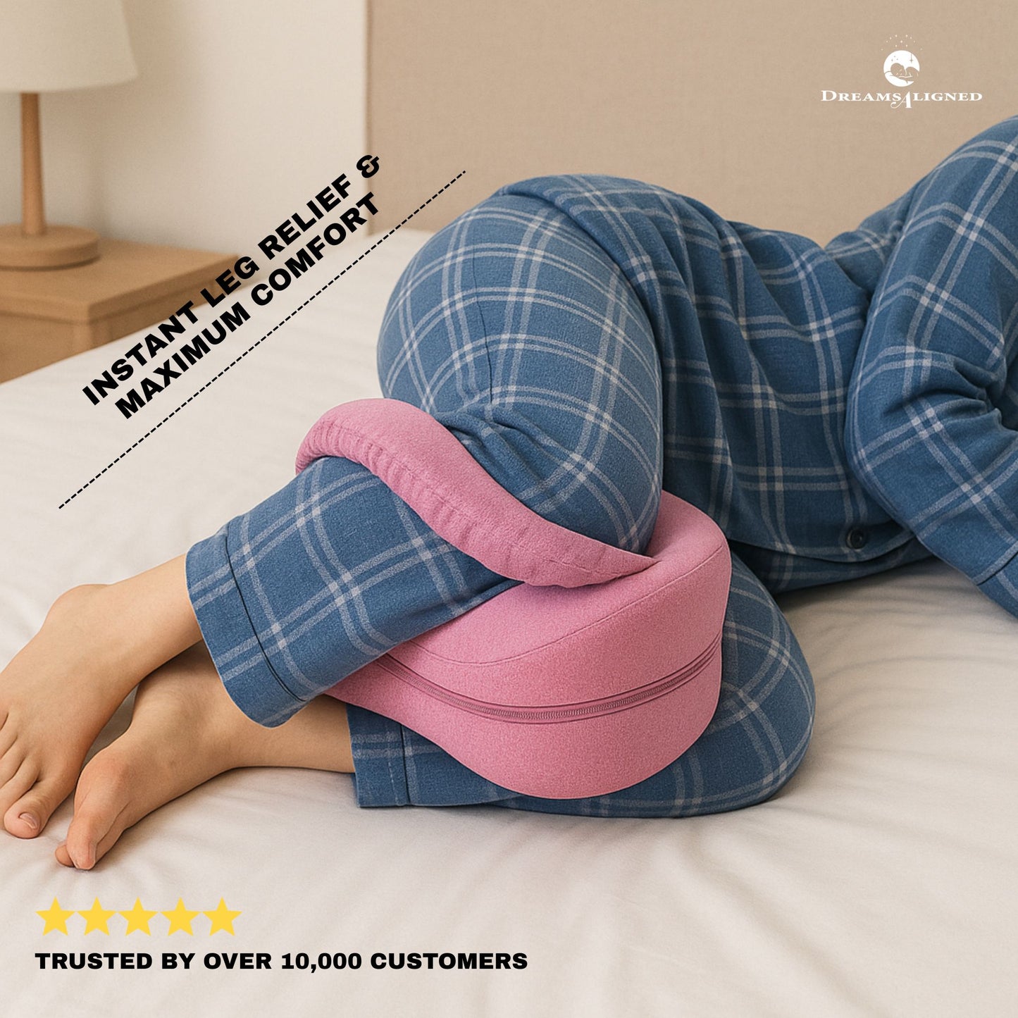DreamsAligned Memory Foam Leg Support Pillow